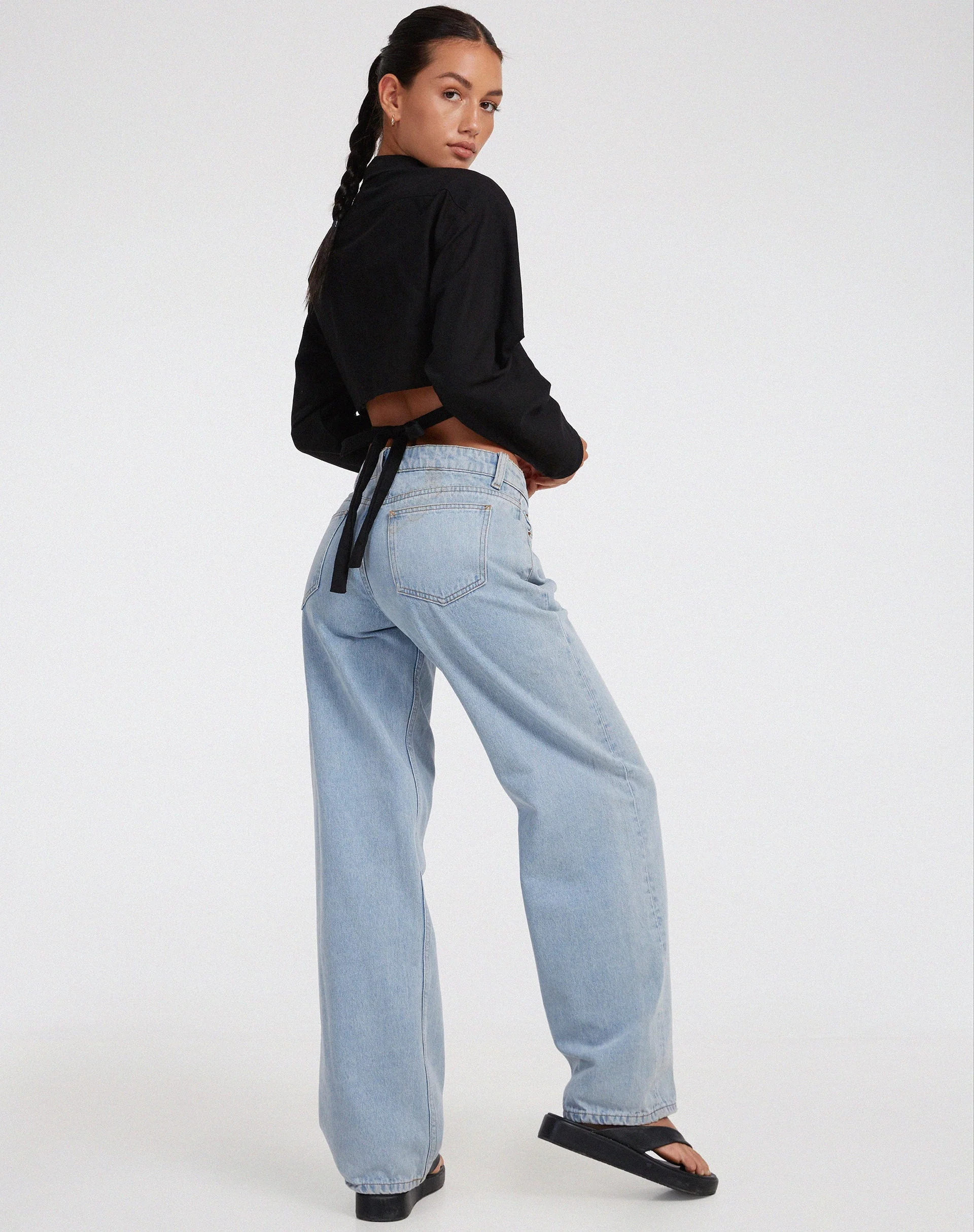 Elyse Crop Top in Rami Schwarz - Image 4