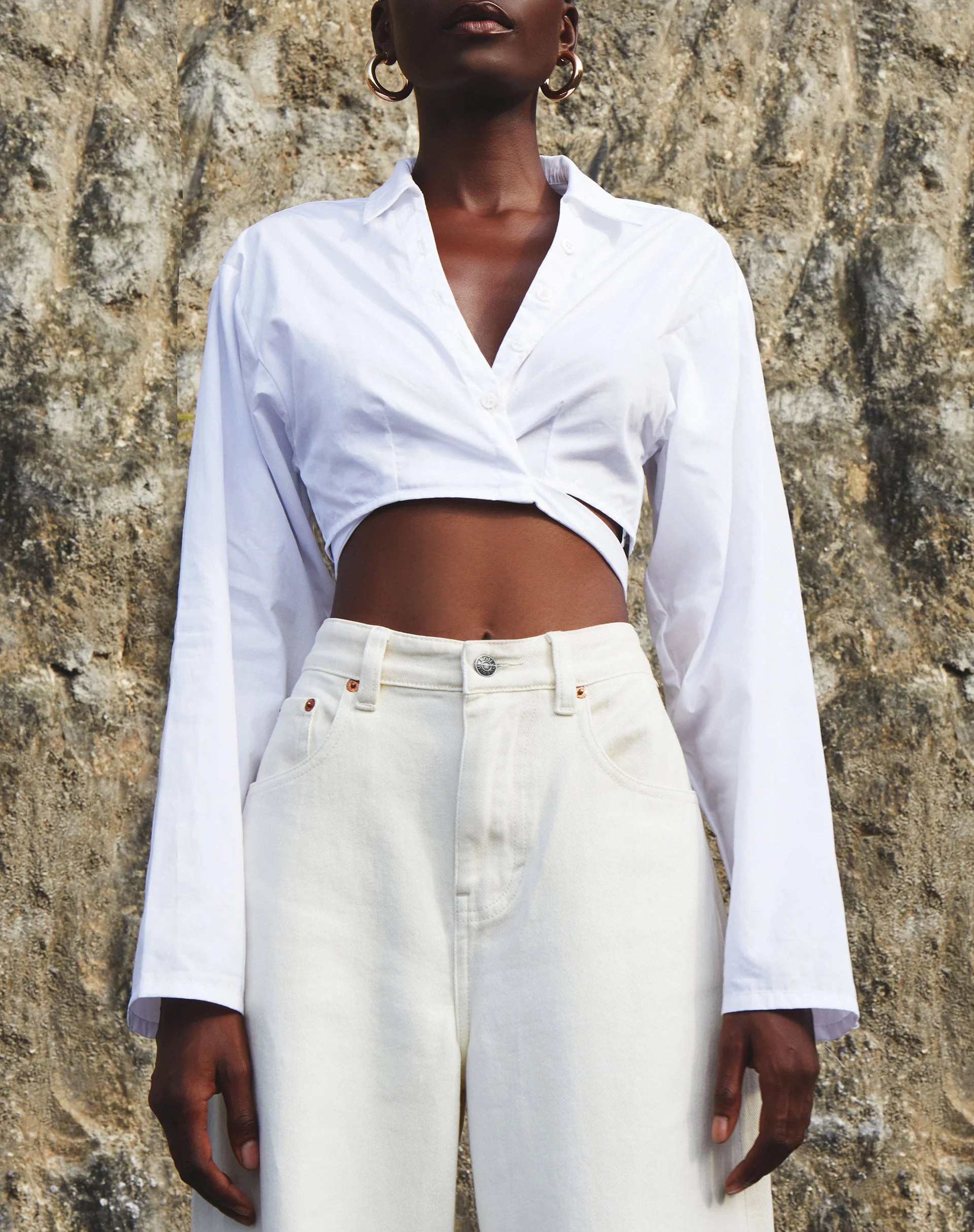 Elyse Crop Top in Weiß