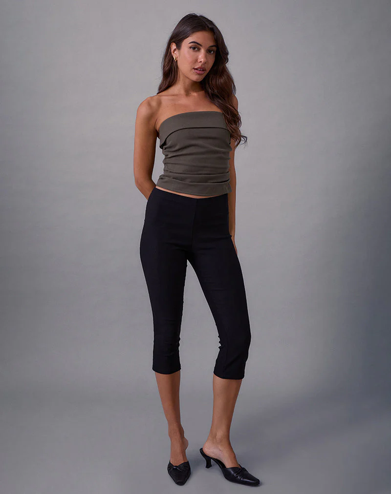 Elzi Korsett-Top in Tailoring Dunkel-Olive - Image 2