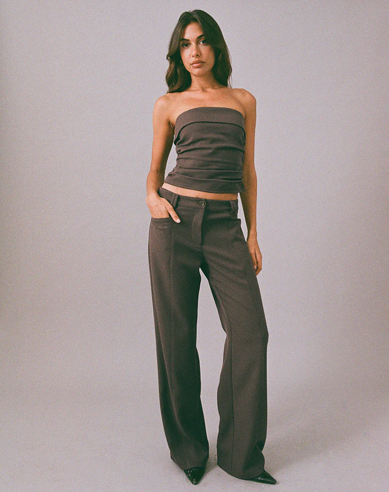 Elzi Korsett-Top in Tailoring Dunkel-Olive - Image 5