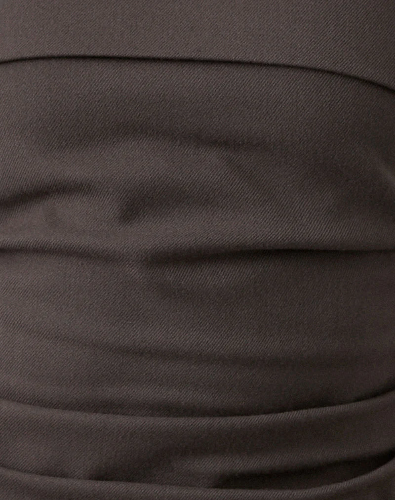Elzi Korsett-Top in Tailoring Dunkel-Olive - Image 6