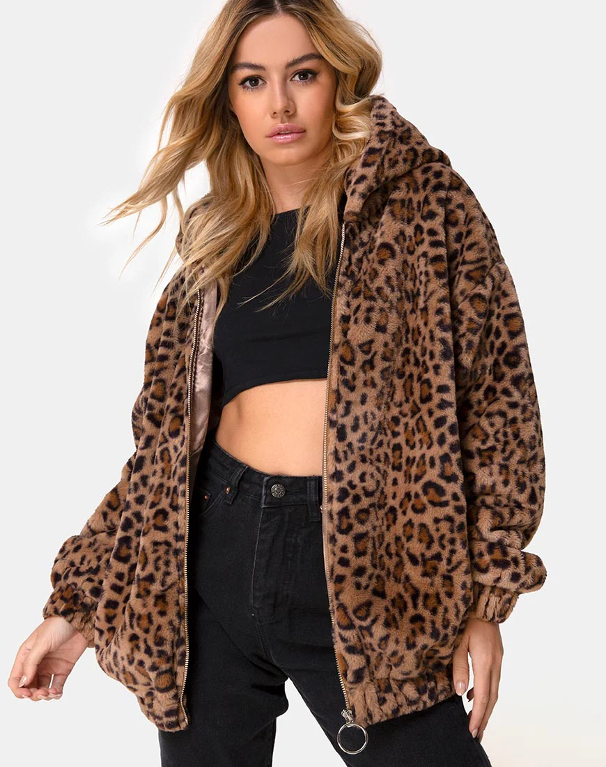 Emerson Jacke in Leopard Braun - Image 2