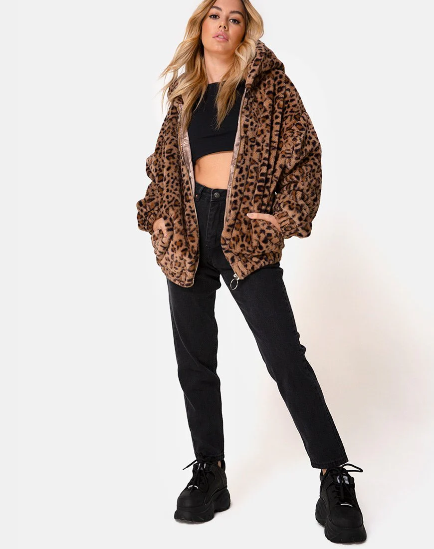 Emerson Jacke in Leopard Braun - Image 4