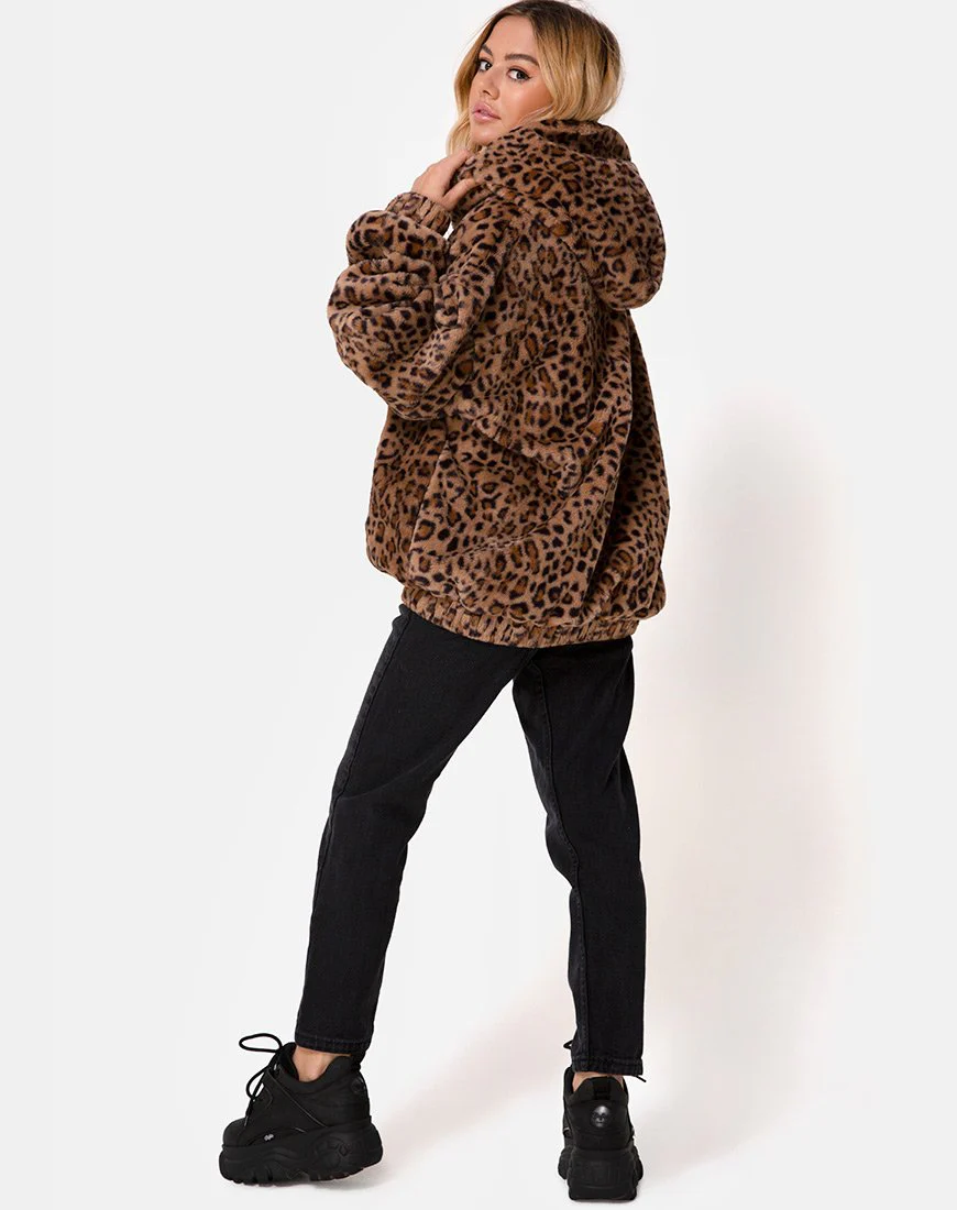 Emerson Jacke in Leopard Braun - Image 5