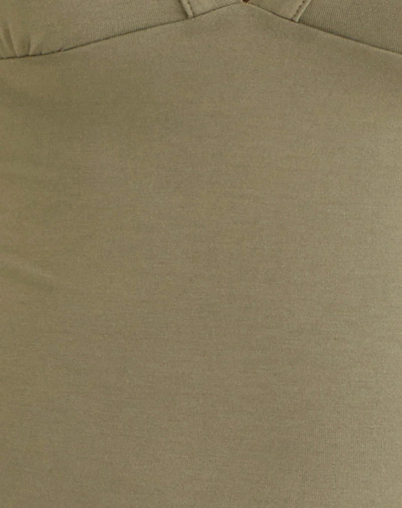 Emesy Langarm-Oberteil in Khaki - Image 6