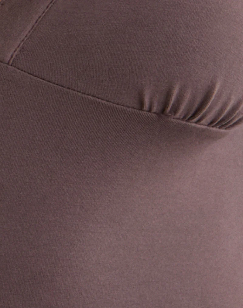 Emesy Long Sleeve Top in Coffee Quartz - Image 5