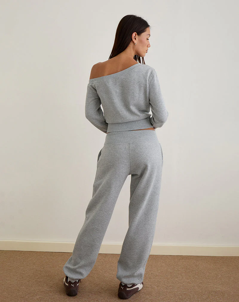 Epsie Oversized-Jogger in Grau meliert - Image 4
