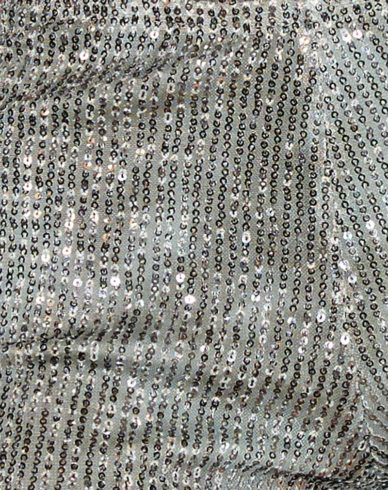 Erna Short in Paillettengrün Grau - Image 5