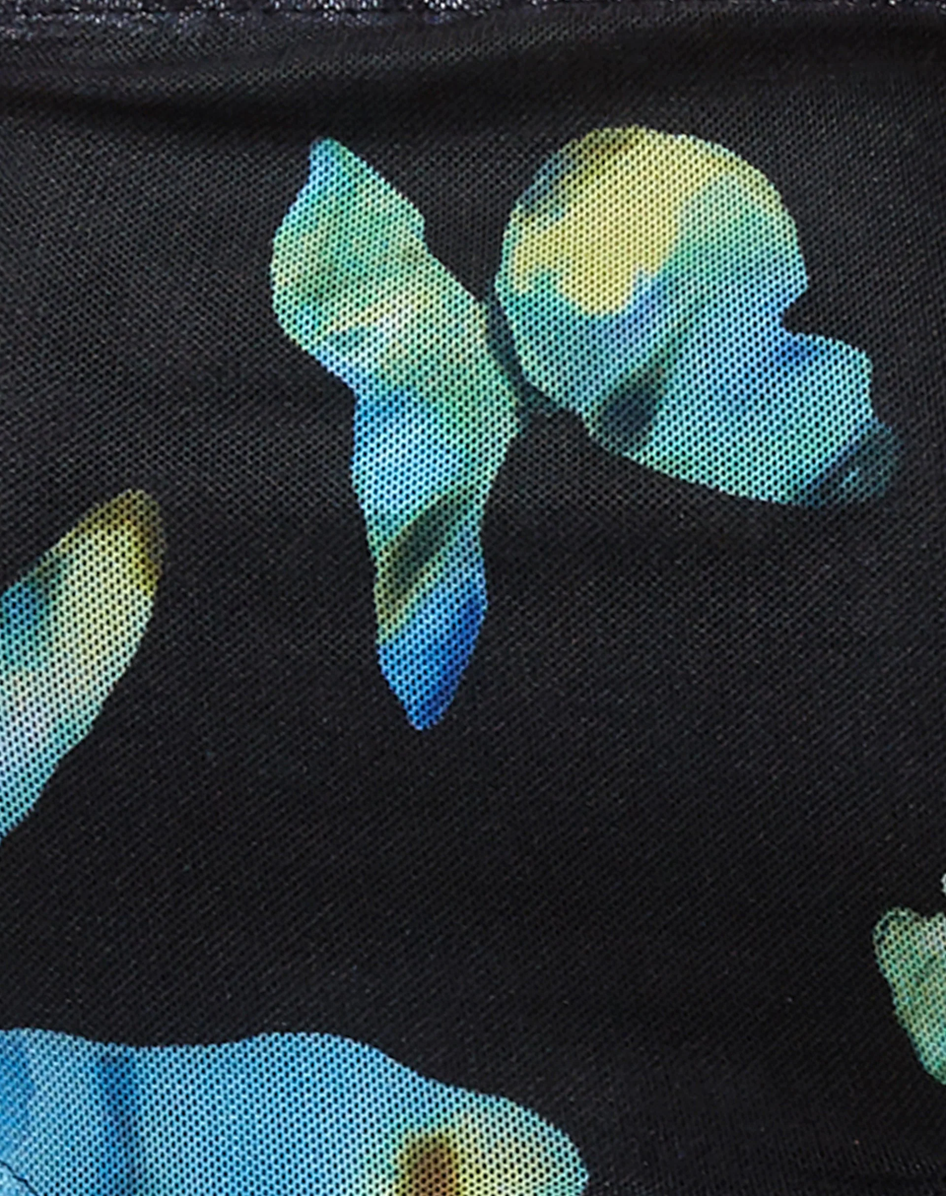 Ersa Cutout Top in Schmetterling Aquarell Schwarz - Image 7
