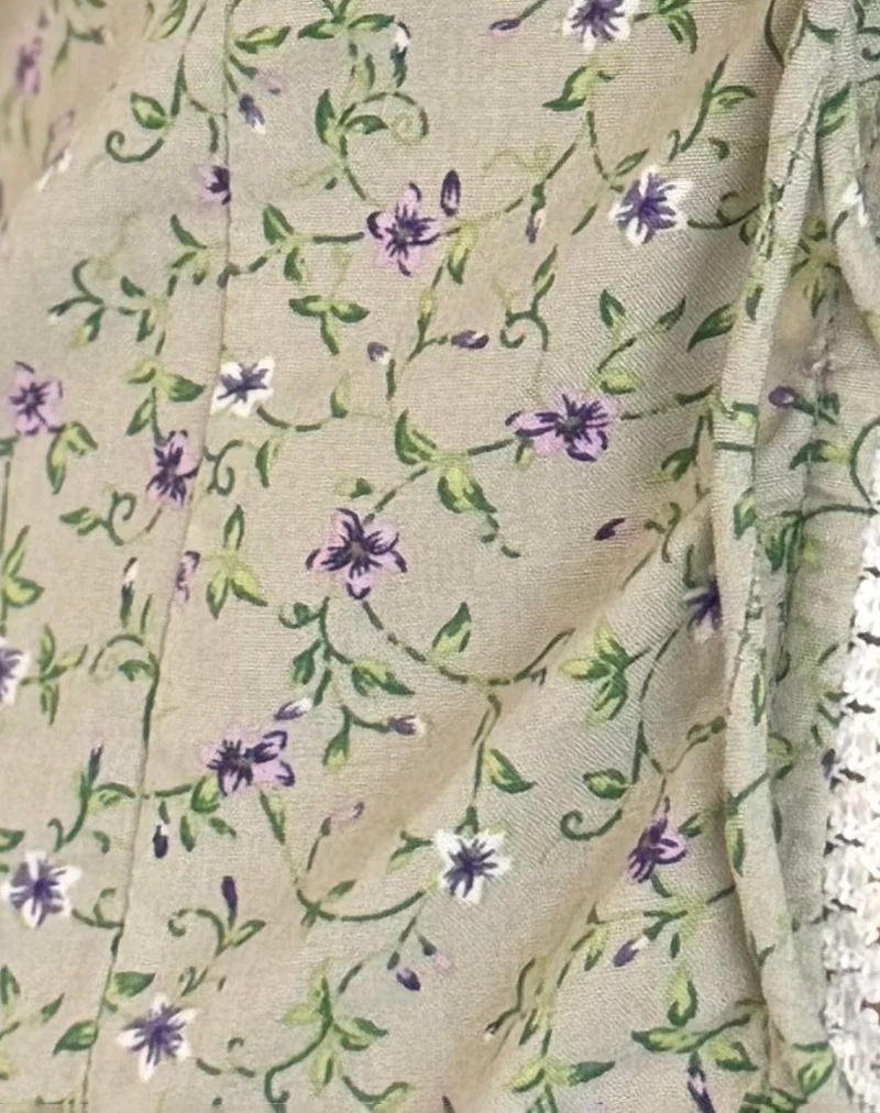 Esau Tie Front Top in Parma Violett - Image 6