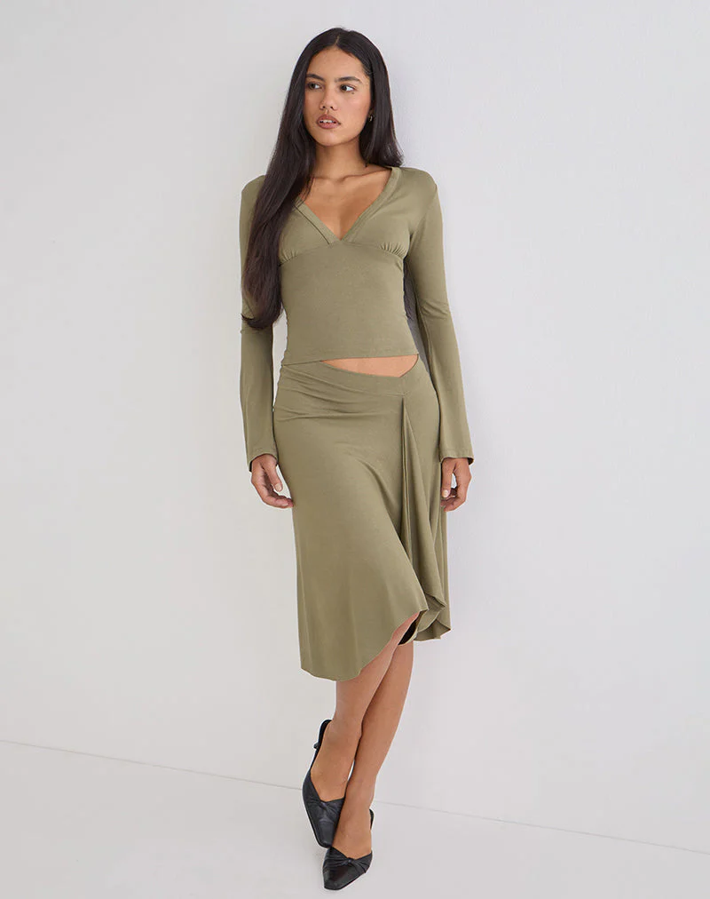 Esmeray Midirock in Khaki - Image 2