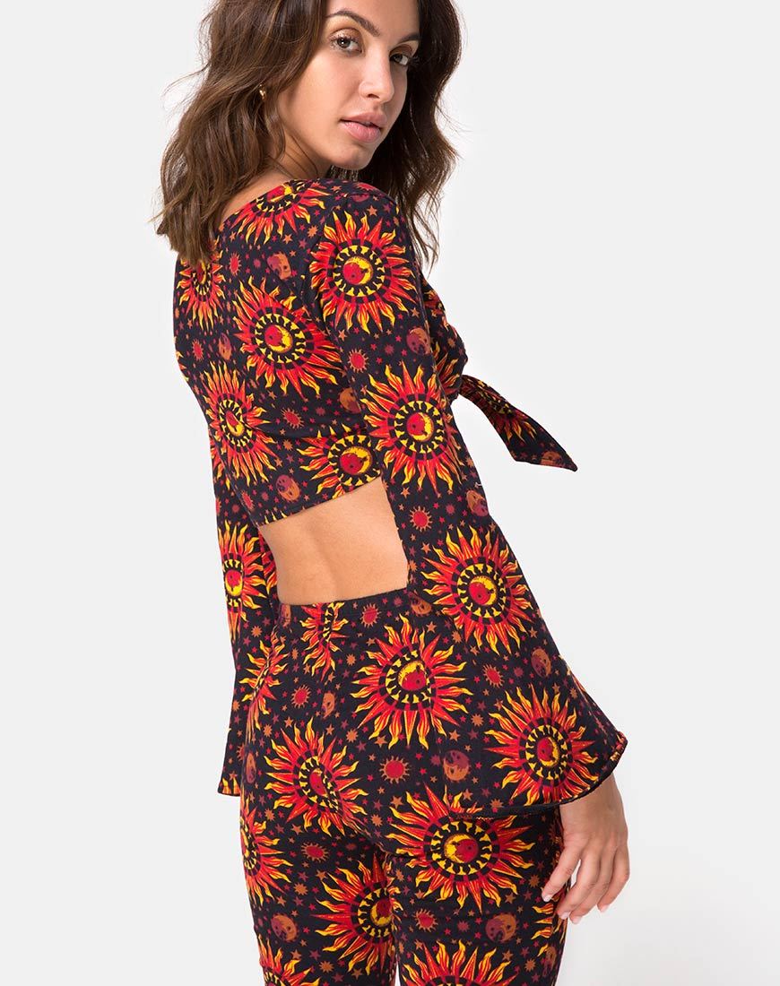 Espha Crop Top in Hot Sun X Princess Polly - Image 2