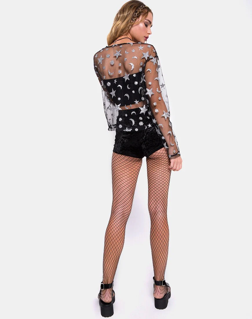 Ether Top aus Glitzernetz Star Child - Image 4