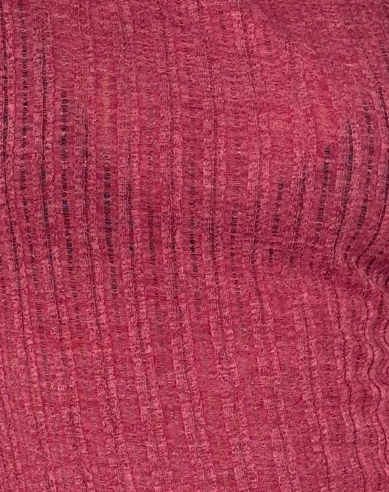 Etta Vest Top in Burgundy - Image 6