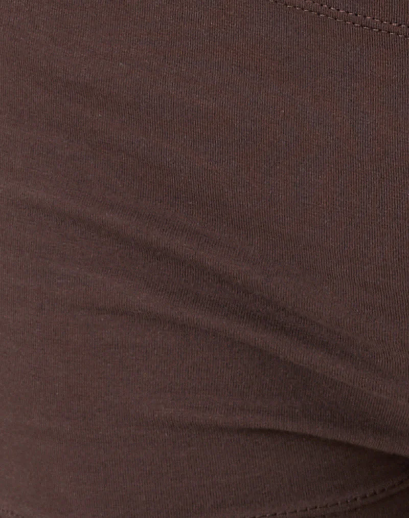 Eunia Micro Shorts in tiefem Mahagoni - Image 6