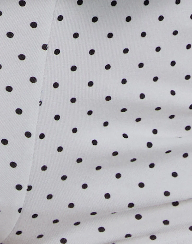 Eunia Short in Micro Polka Weiß - Image 7