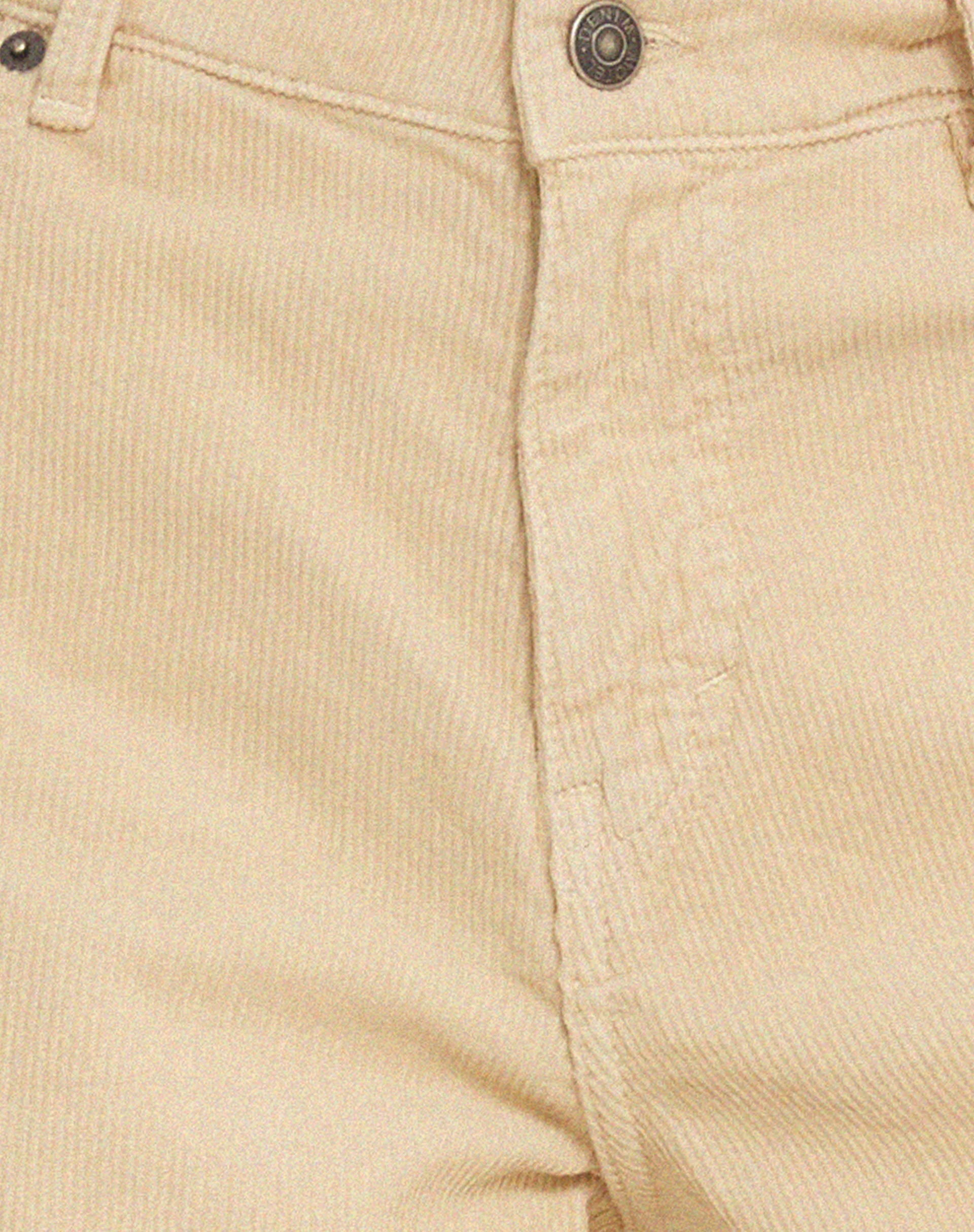 Geräumige extra weite Low Rise Jeans in Cord Light Tan - Image 7