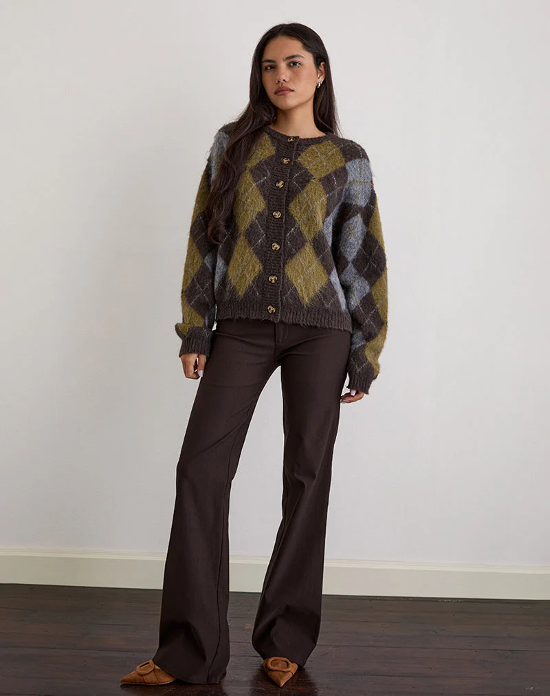 Falita Hose in Tailoring Dunkelbraun - Image 3