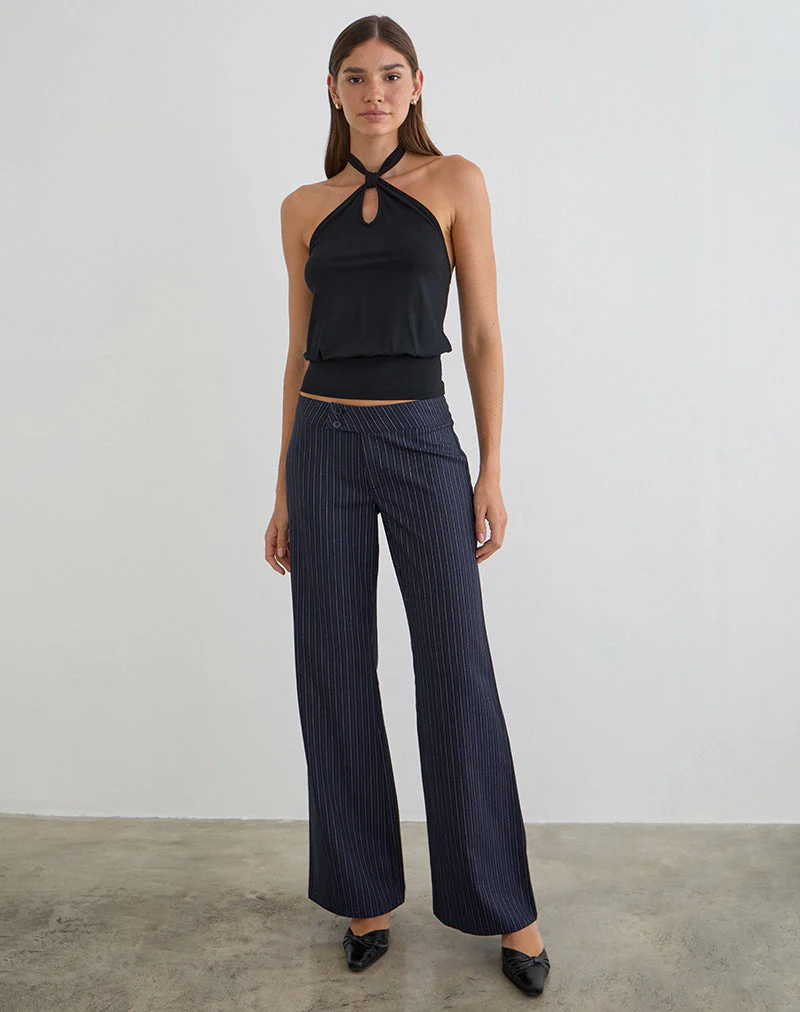 Falita Hose in Tailoring Navy Stripe