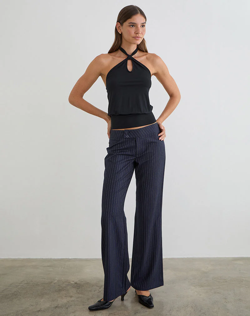 Falita Hose in Tailoring Navy Stripe - Image 3