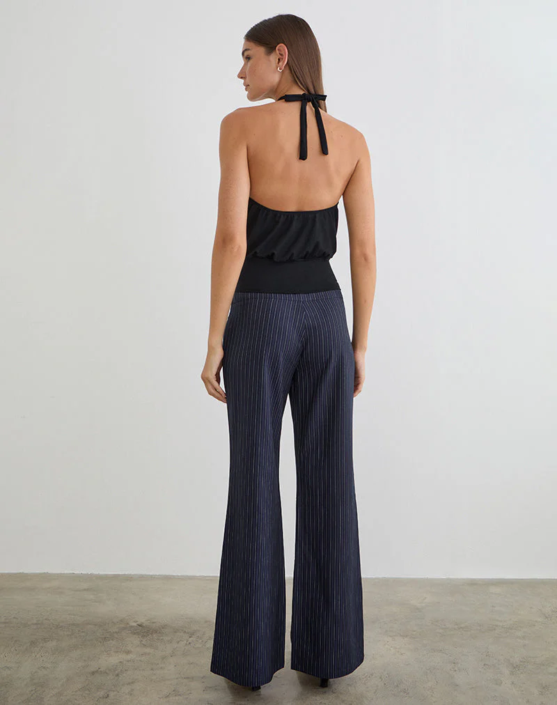 Falita Hose in Tailoring Navy Stripe - Image 4