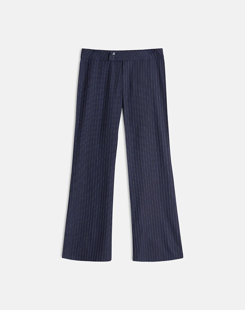 Falita Hose in Tailoring Navy Stripe - Image 5