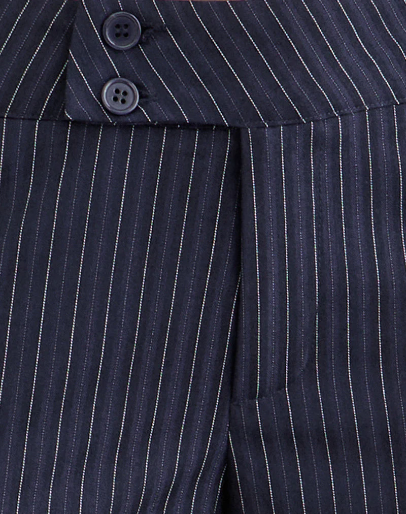 Falita Hose in Tailoring Navy Stripe - Image 6