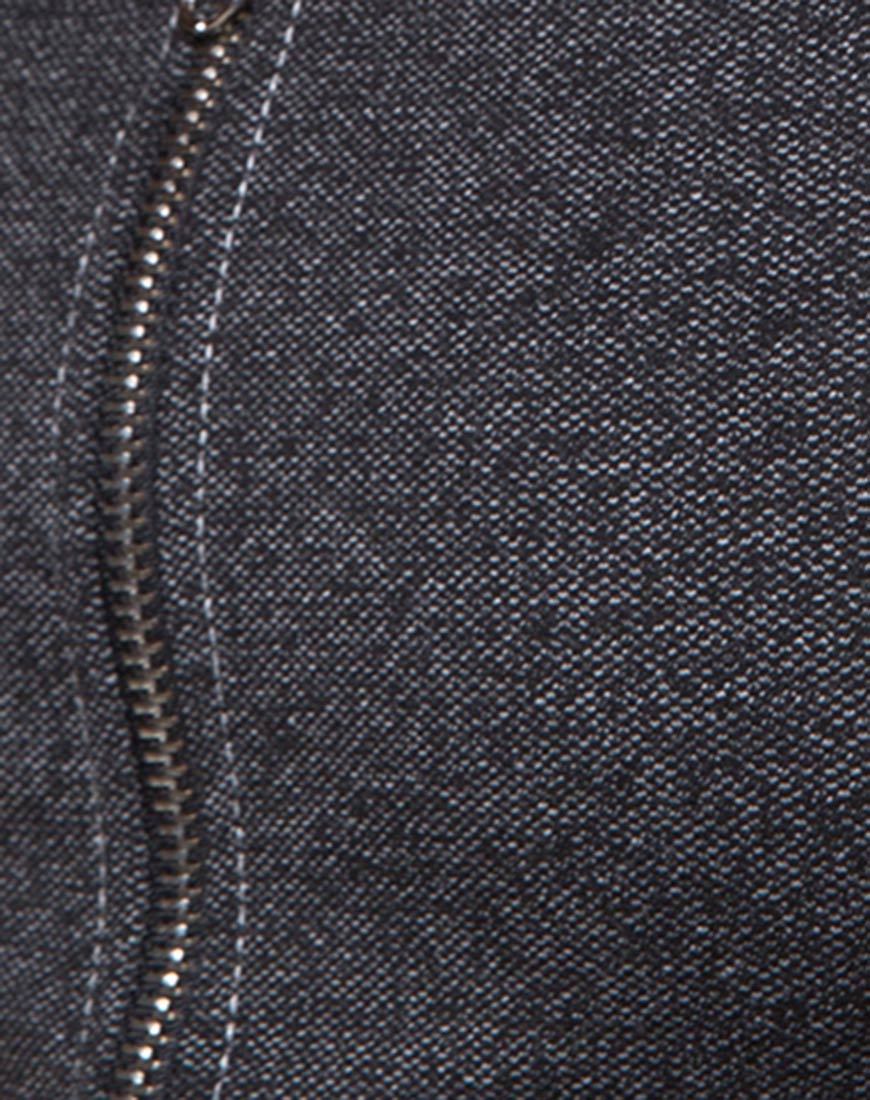 Fallon Crop Top aus Denim Schwarz - Image 5