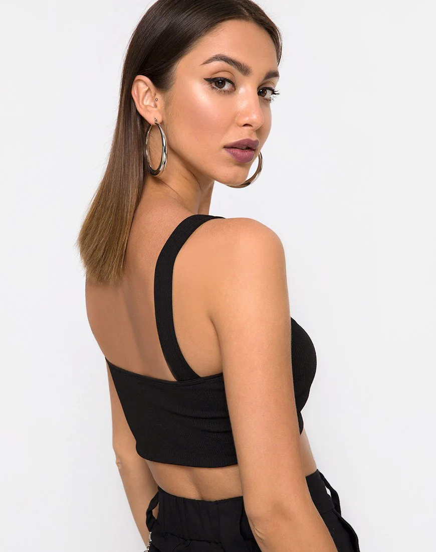 Farety Top in Schwarz mit Derlin Clip - Image 2