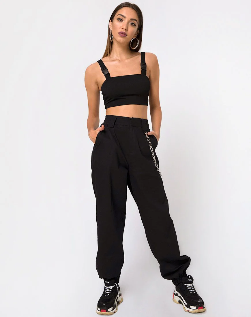 Farety Top in Schwarz mit Derlin Clip - Image 3