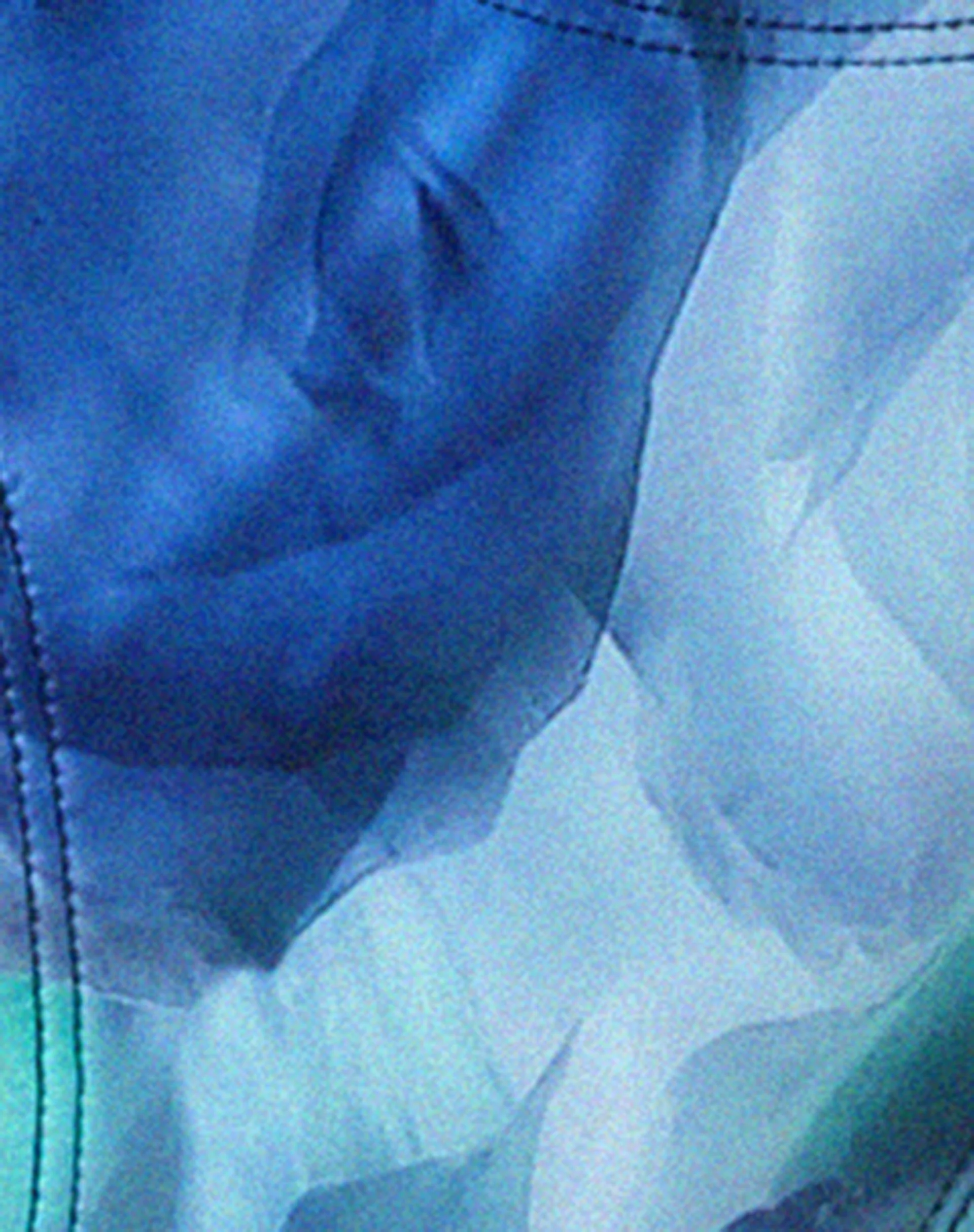 Farida Bikiniunterteil aus abstraktem Blumenmuster Blau - Image 7