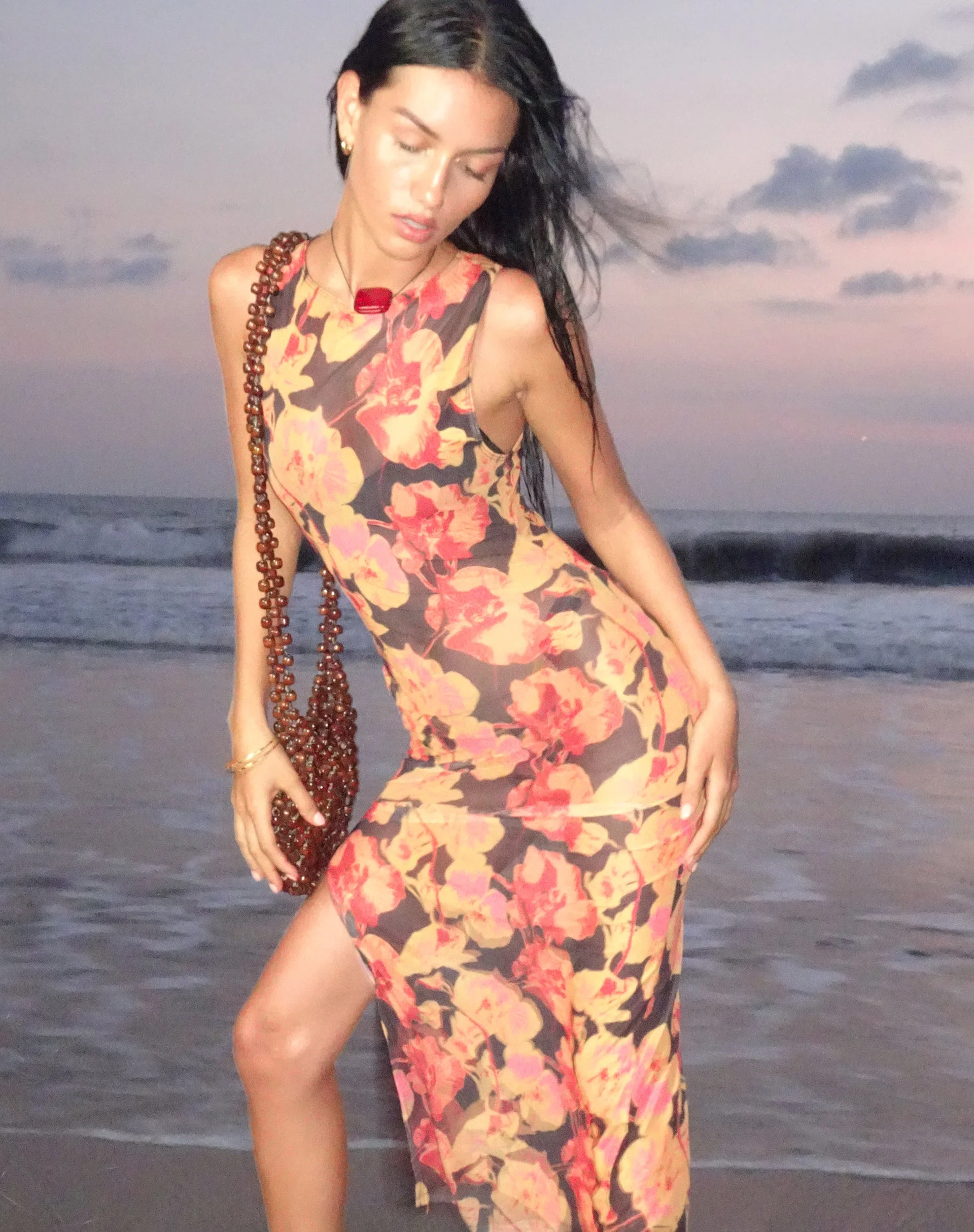 Farsha Maxikleid in Orchid Sunset - Image 7