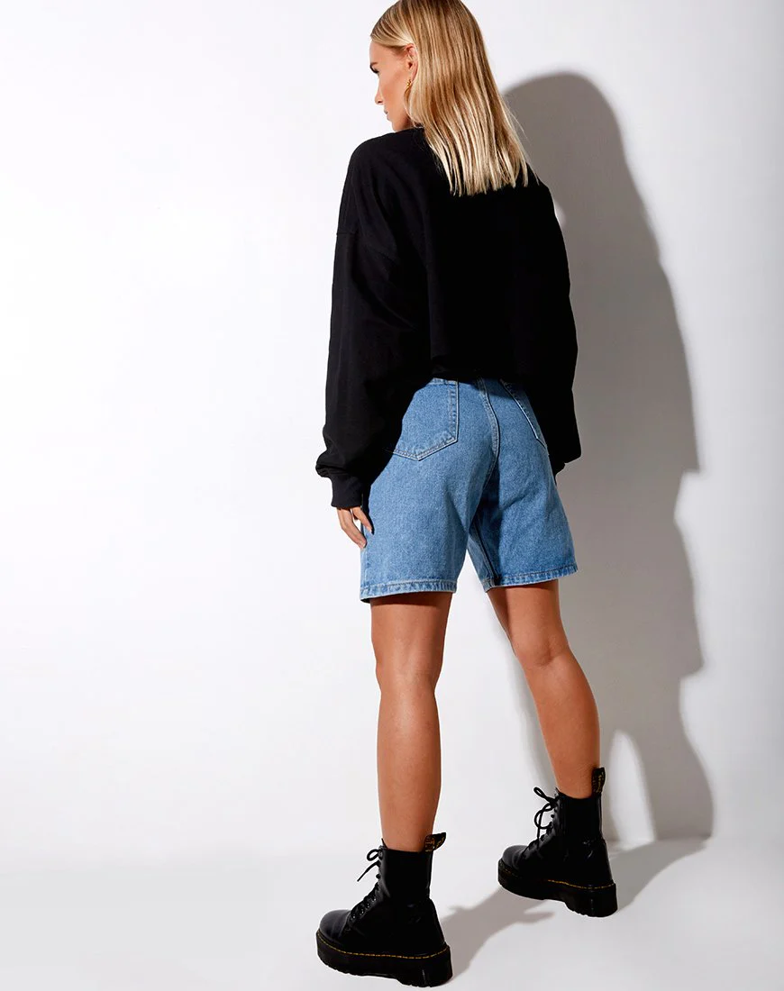 Fawly Crop Top in Schwarz 'Angel' Stickerei in Neongrün - Image 4