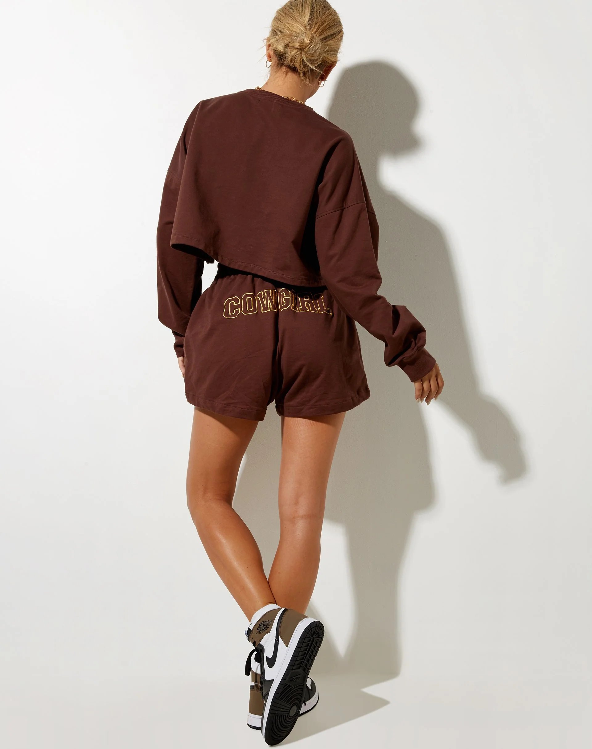 Fawly Crop Top in tiefem Mahagoni Cowgirl Embro - Image 4