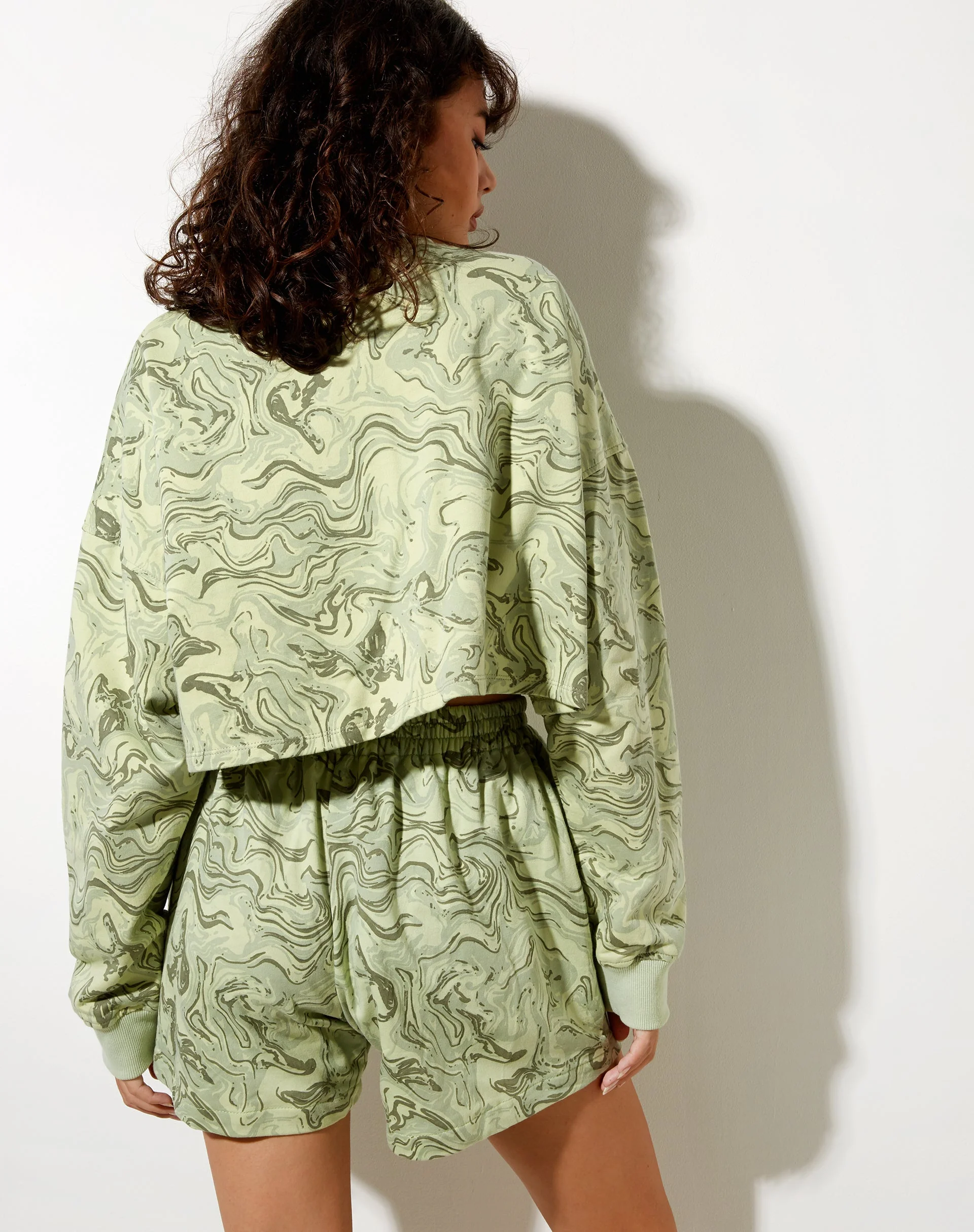 Fawly Crop Top in Marmor Grün - Image 4
