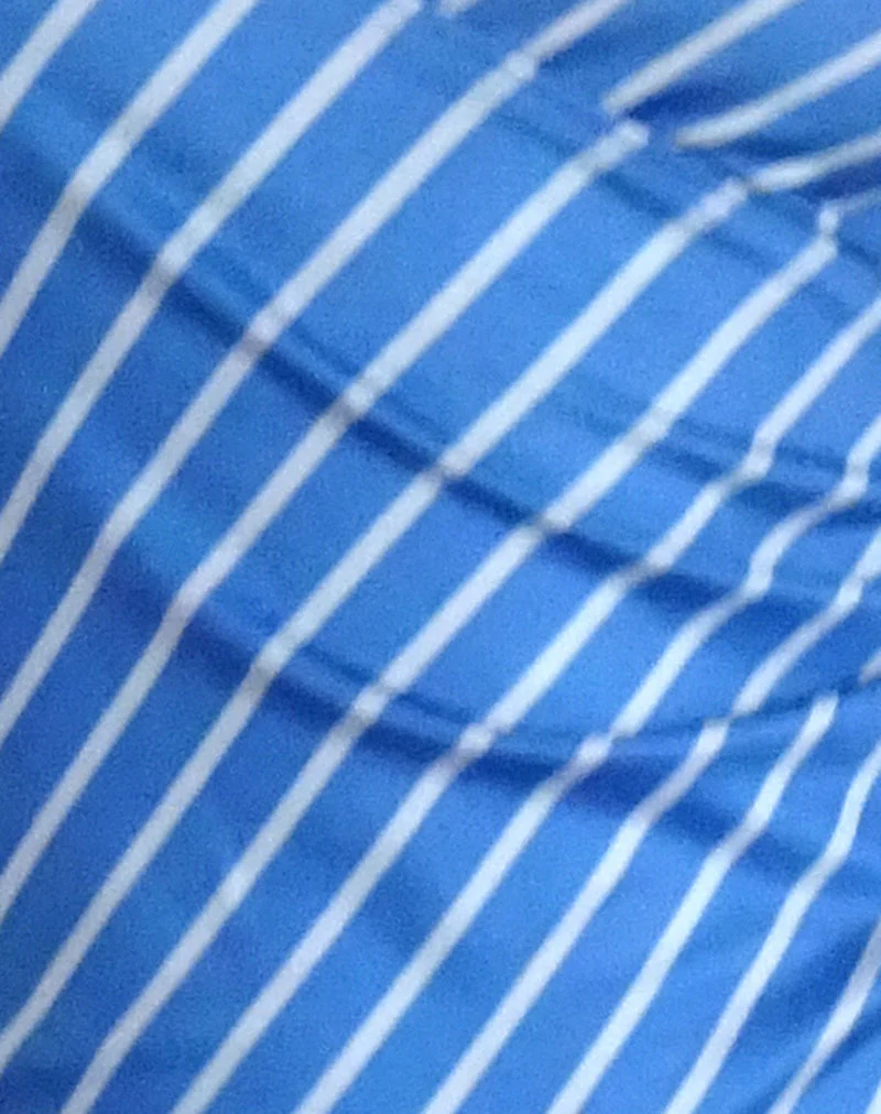 Fayez Slinky Top in Blau mit Diagonalstreifen - Image 6