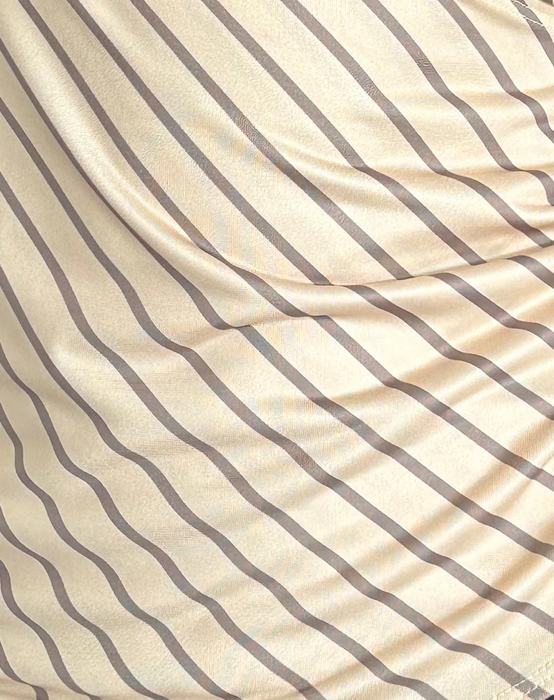 Fayez Slinky Top in Gelb Diagonal gestreift - Image 6