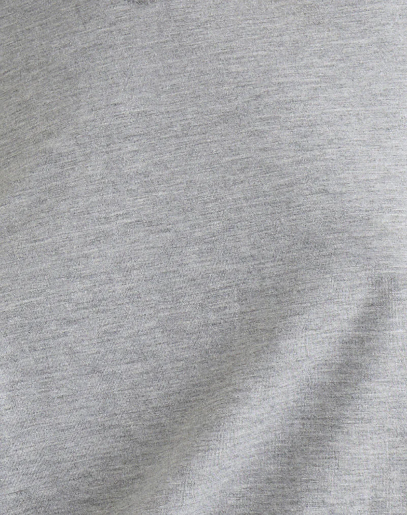 Feman Top aus Jersey Grau meliert - Image 6