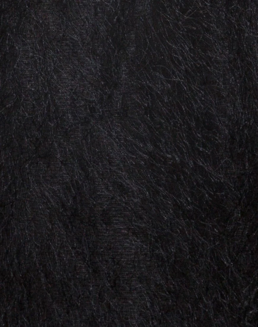 Finn Slip Dress aus Fransen Schwarz - Image 5
