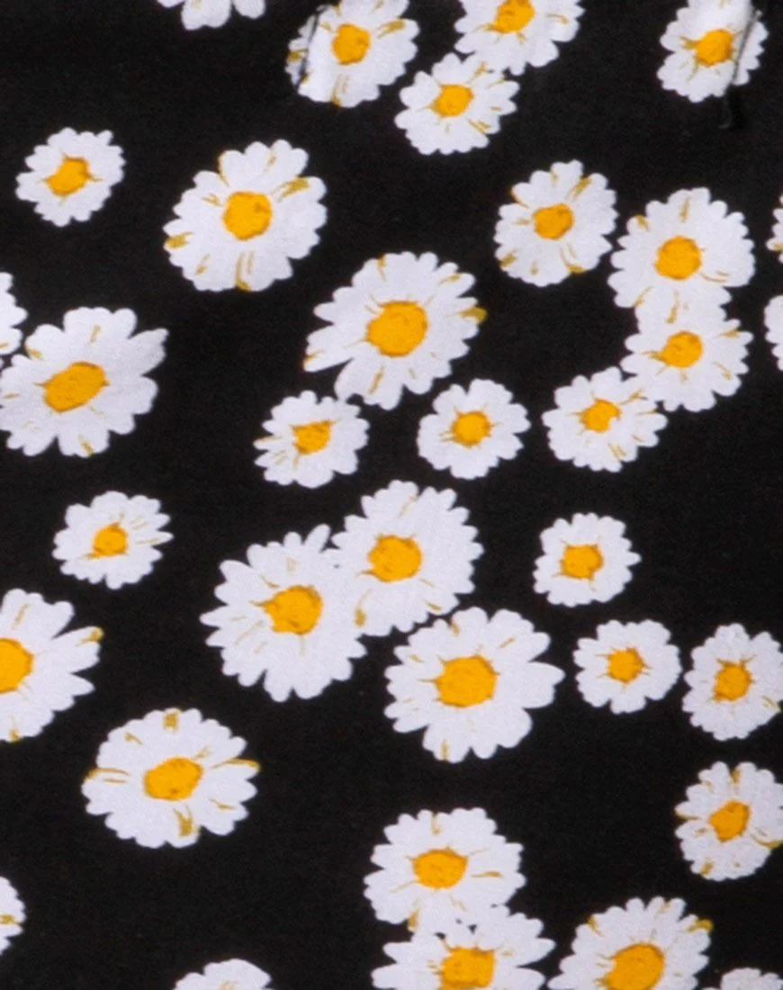 Flaba Crop Top in Mini Daisy Schwarz - Image 6