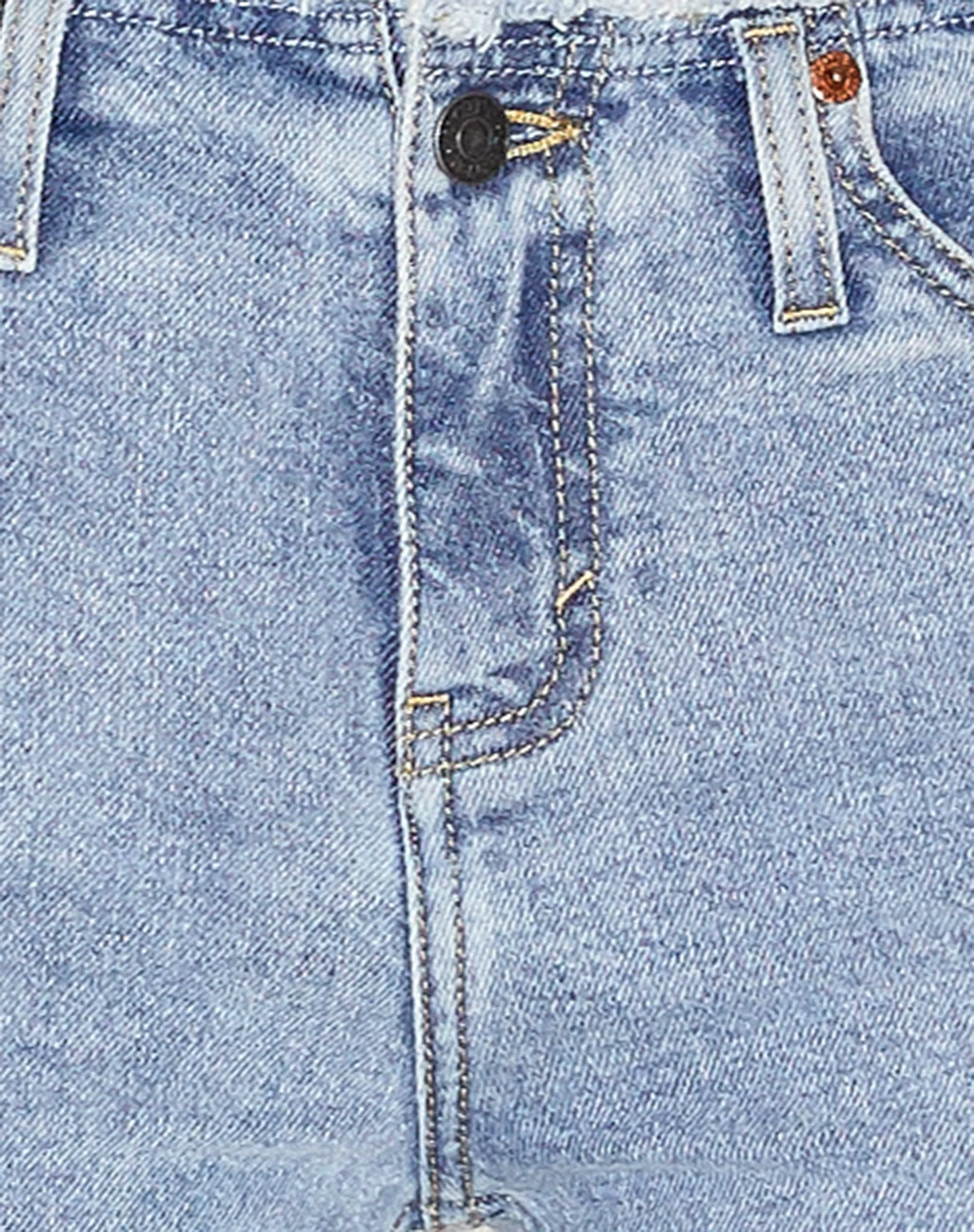 Ausgefranste Low Rise Jeans in hellblauer Waschung - Image 7