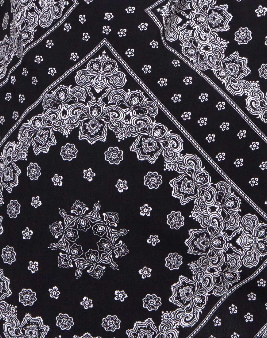 Fresia Hemdkleid aus Bandana Schwarz Platzierung - Image 5