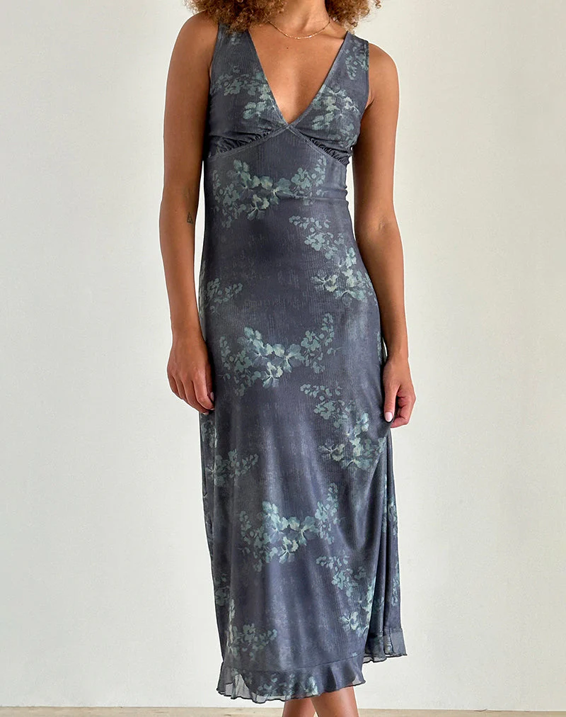 Gabriela Midikleid in verblasstem botanischem Grün - Image 3