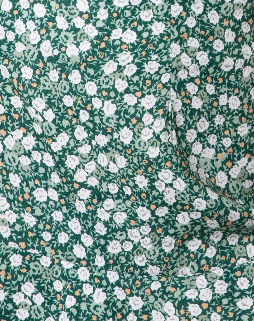 Gaelle Rock in Floral Field Green - Image 5