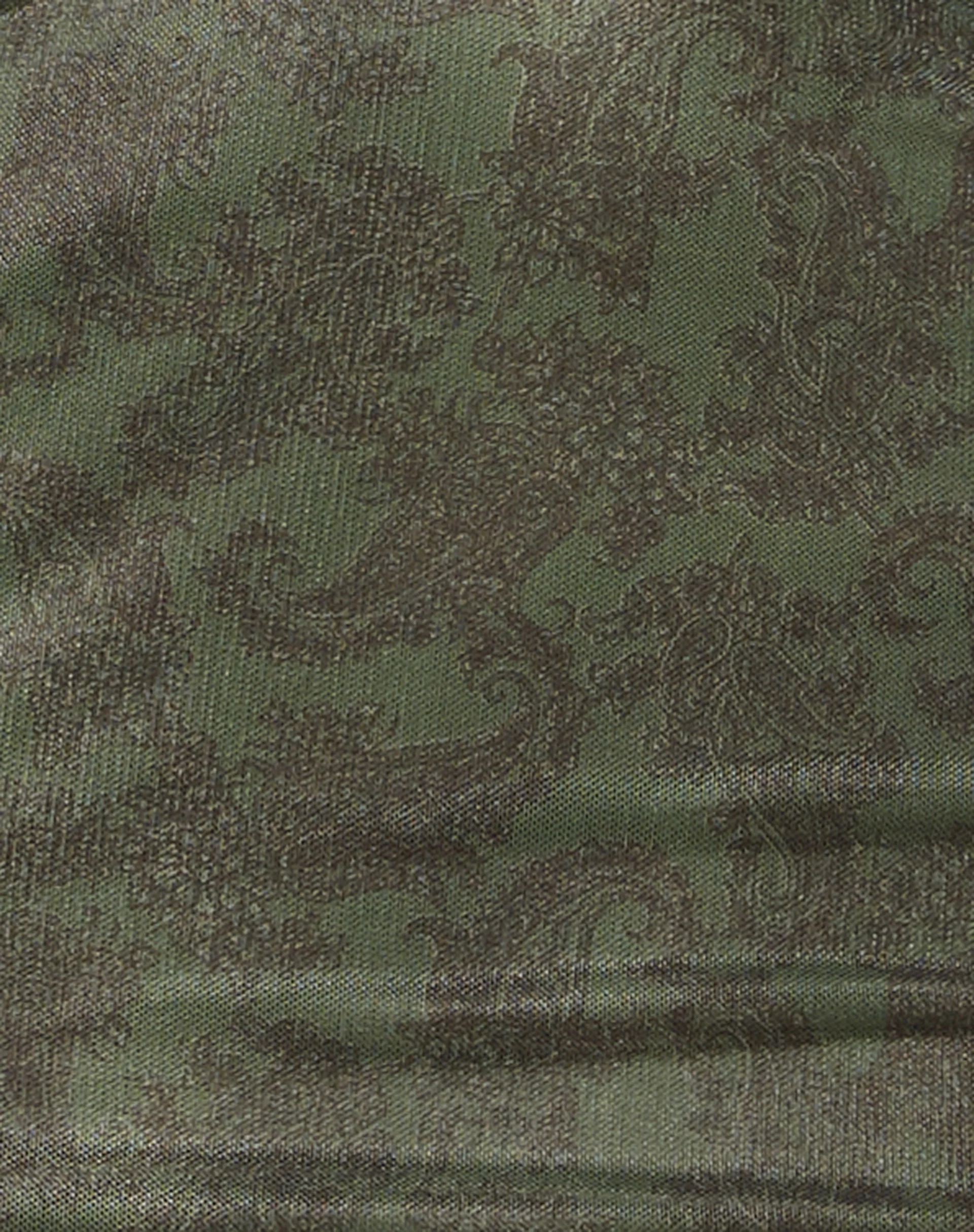 Gaina Minikleid in Mono Paisley Grün - Image 5