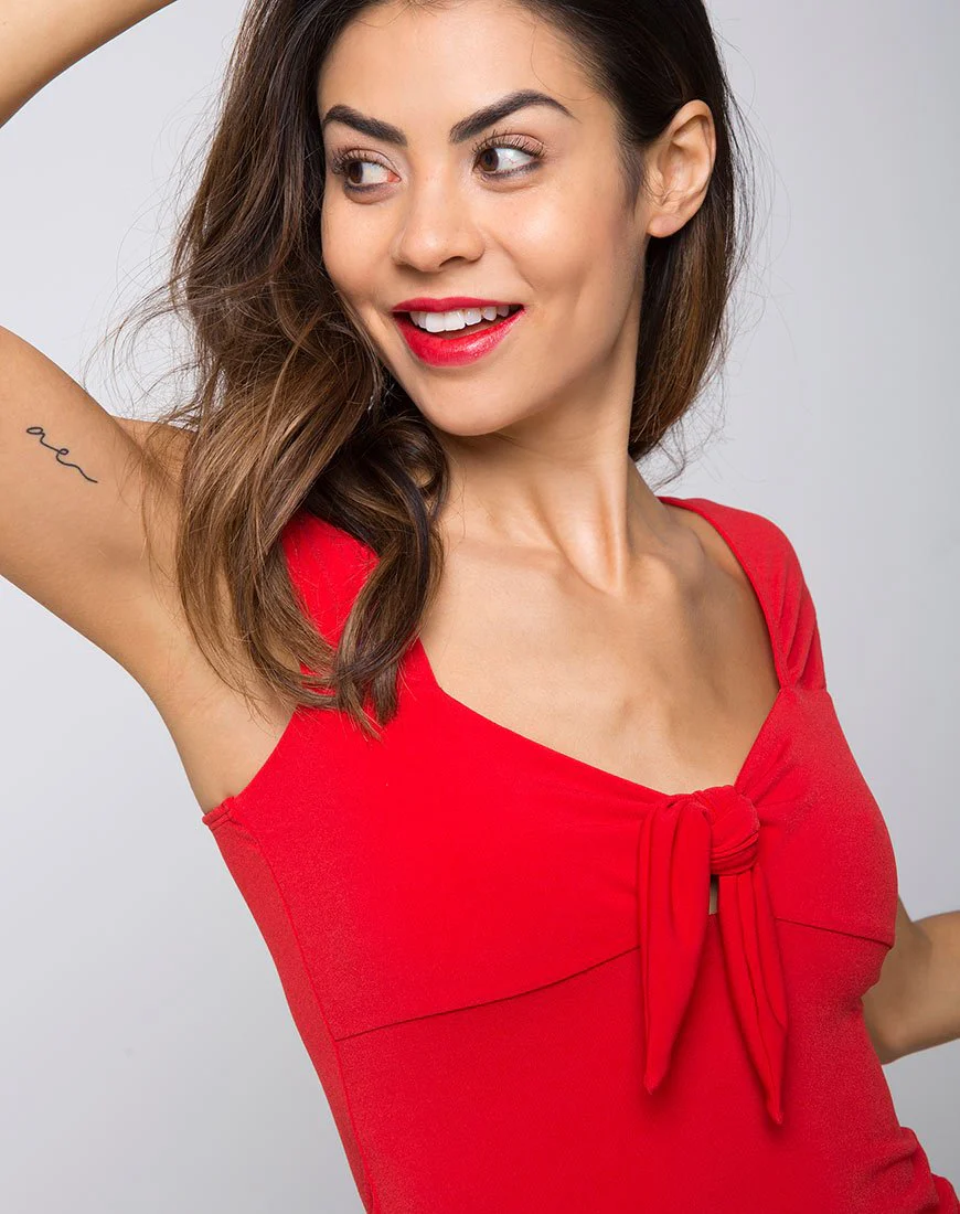 Gainer Bodycon Kleid in Rot