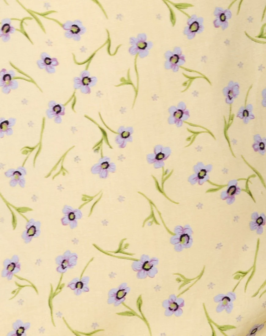 Galaca Minikleid in Wild Flower Lemon Drop - Image 5