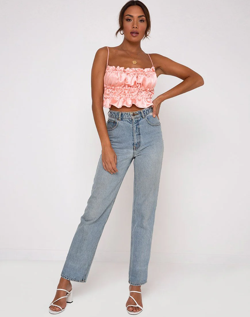 Gamera Top in Satin Pfirsich - Image 3