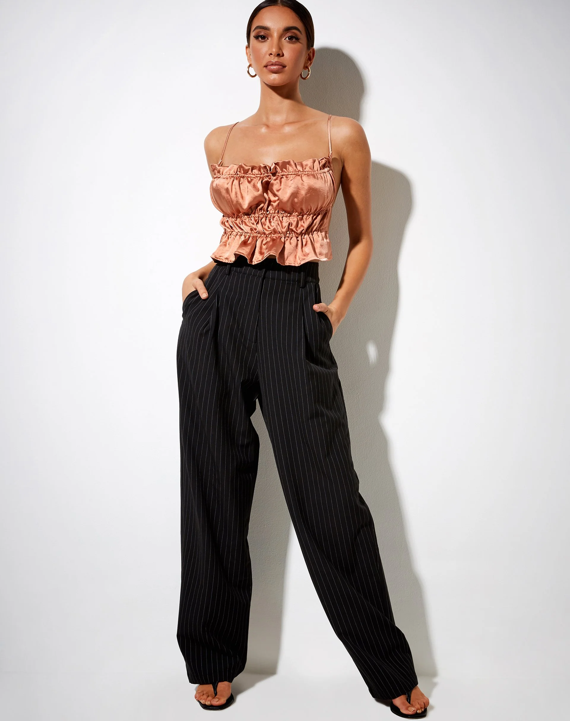 Gamera Cami-Top in Satin Rose Gold - Image 3