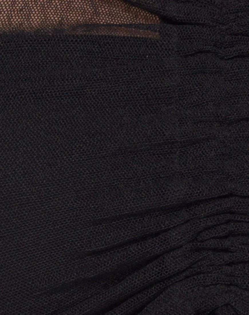 Ganida Crop Top in Schwarz - Image 5